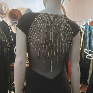 Elegant Witchy Black Evening Gown